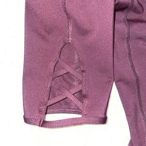 Purple Cropped Aerie Legging Medium